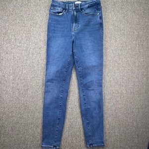 Good American Always Fits Good Legs Skinny Jeans Size 6-12 High Rise Blue NWOT